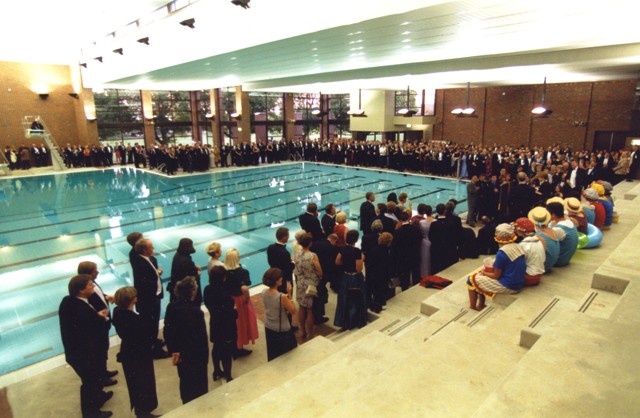 The 'Big Spalsh' event - Opening of the Geelong College Recreation Centre, 13 November, 1999.